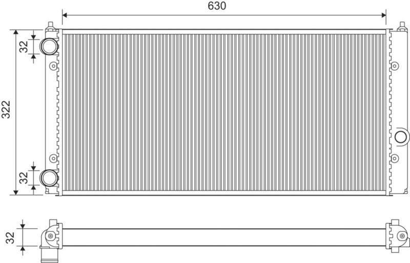 VALEO Radiateur 731025