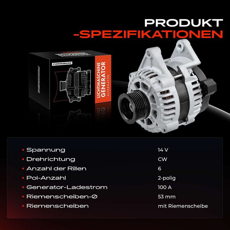 Frankberg 5481FB0001671 Alternator