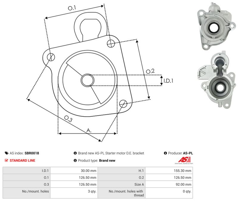 Starterikaas, Karburaator, AS-PL SBR0018