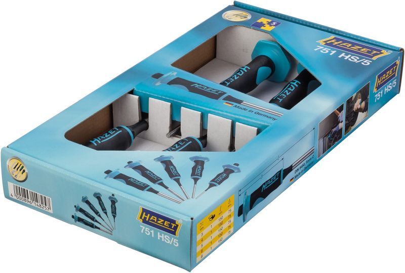 HAZET 751HS/5 Split Pin Drift Set