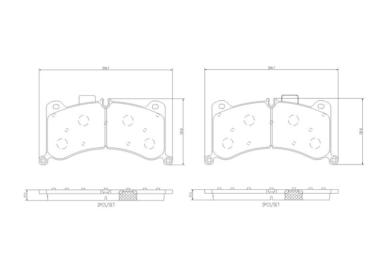 Set placute frana,frana disc P 85 183 BREMBO