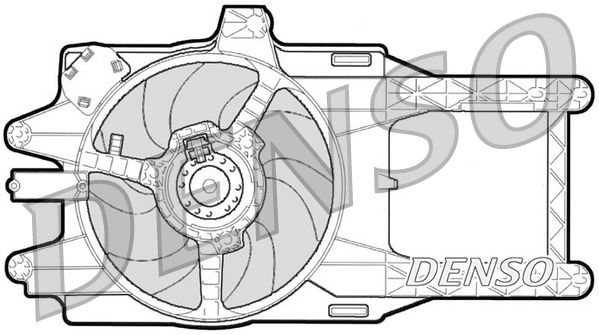 DENSO ventilátor, motorhűtés DER13001