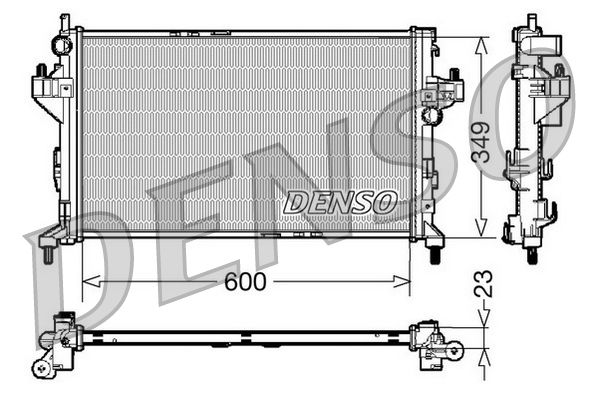 DENSO hűtő, motorhűtés DRM20045