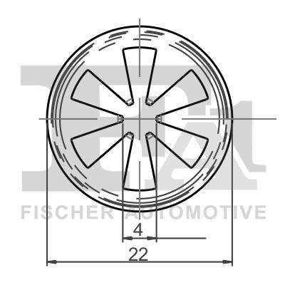 FA1 13-40025.5 Clip, trim/protection strip