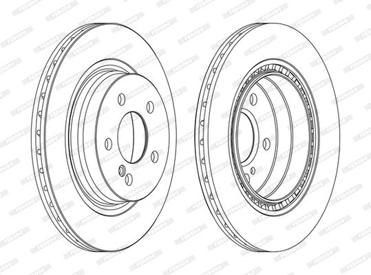 Гальмівний диск, Ferodo DDF1700C