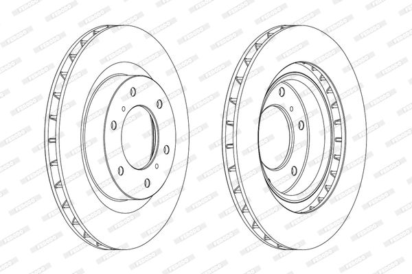 FERODO DDF175C Brake Disc