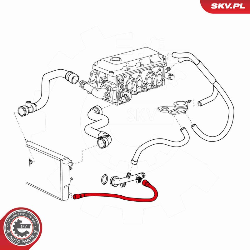 ESEN SKV 24SKV275 Radiator Hose