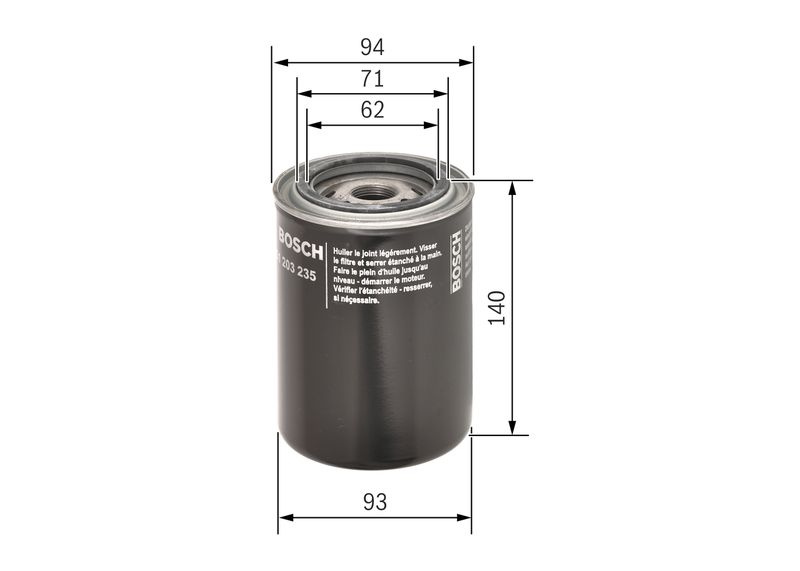 BOSCH 0 451 203 235 Oil Filter
