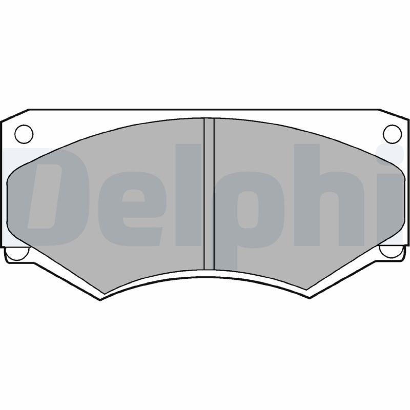 Комплект гальмівних накладок, дискове гальмо, Delphi LP180