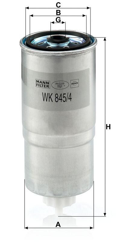 Filtru combustibil WK 845/4 MANN-FILTER