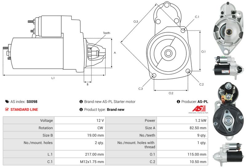 AS-PL S0098 Starter