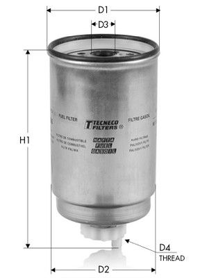 TECNECO FILTERS Üzemanyagszűrő GS0296