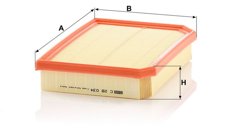 Õhufilter, MANN-FILTER C 28 034