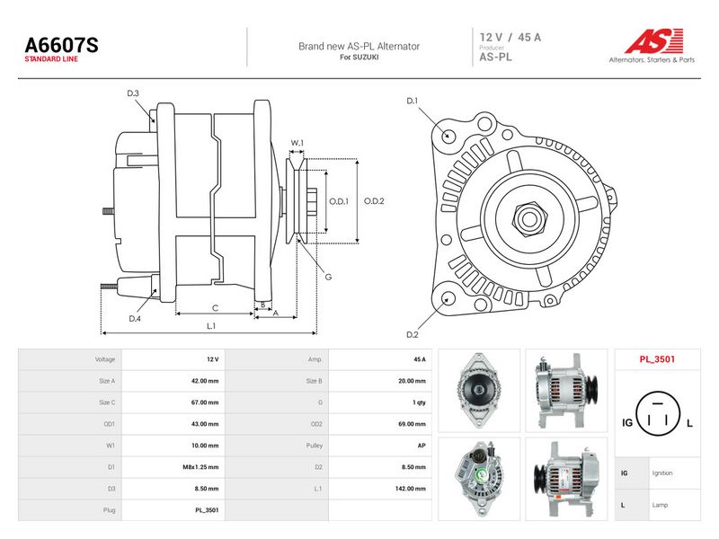 This part match OEM code: 31400-83010