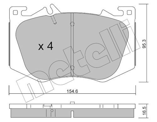 Plaquettes+de+frein+à+disque METELLI 22-1269-0