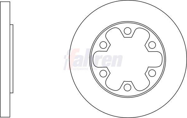 Fahren Brake Disc FBD6827
