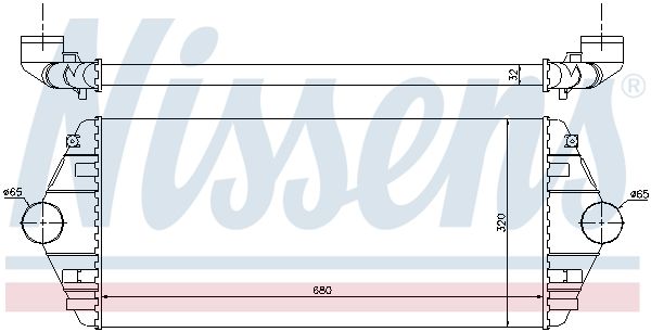 NISSENS 96849 Charge Air Cooler