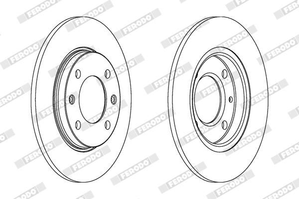 FERODO DDF244C Brake Disc