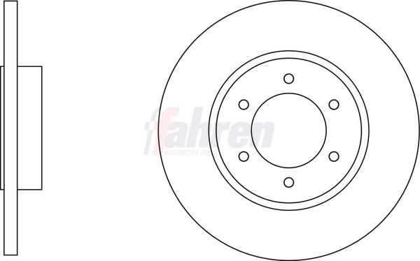 Fahren Brake Disc FBD6788