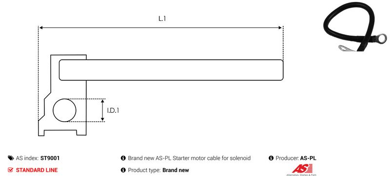 Remondikomplekt, Starter, AS-PL ST9001