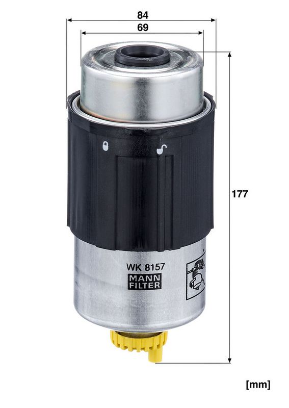 Kütusefilter, MANN-FILTER WK 8157