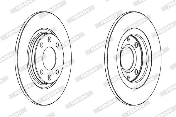 FERODO Disque de frein DDF051