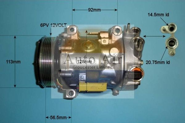 Auto Air Gloucester Compressor, air conditioning 14-1322