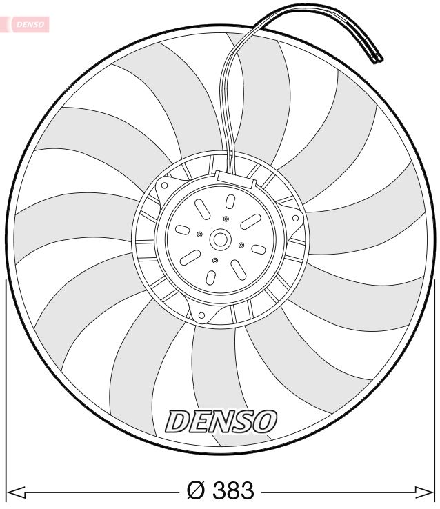 DENSO ventilátor, motorhűtés DER02009