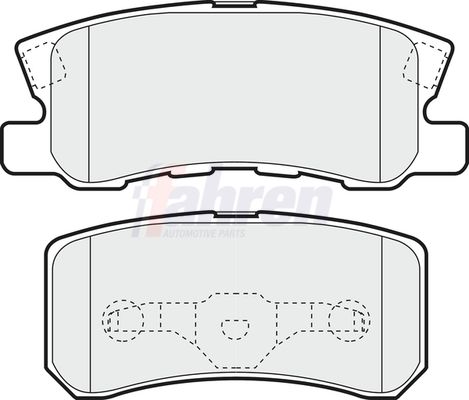 Fahren Brake Pad Set, disc brake FBP3181