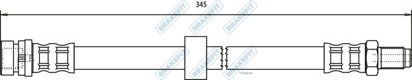 APEC Brake Hose BHO4170
