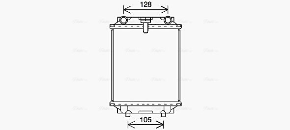 Радіатор, система охолодження двигуна, Ava AI2415