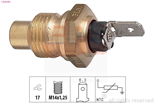 Sensor, temperatura del refrigerante