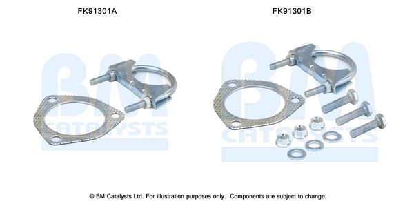 BM CATALYSTS szerelőkészlet, katalizátor FK91301