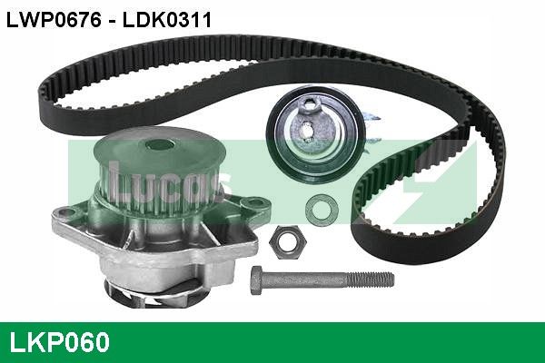 LUCAS Vízpumpa + fogasszíj készlet LKP060