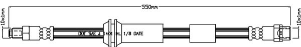 JURATEK fékcső JBH1189