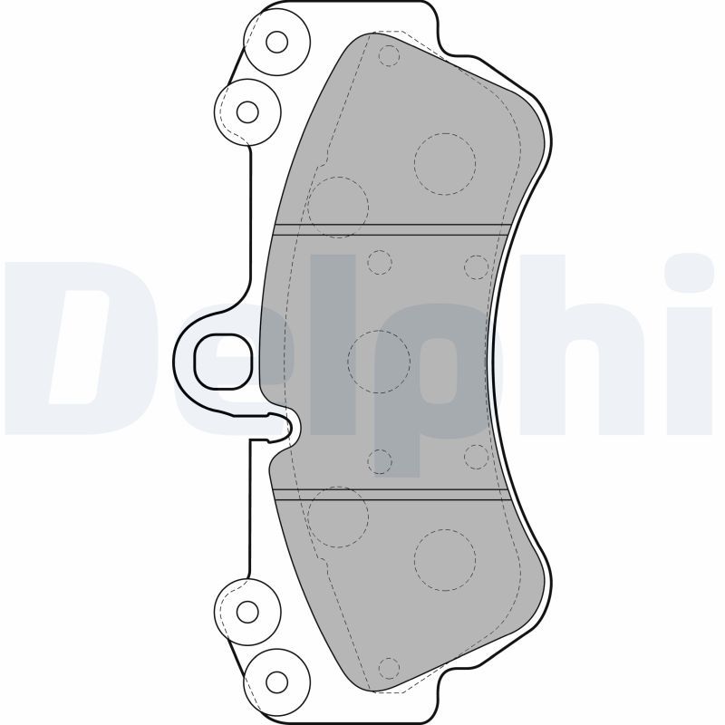 DELPHI Volkswagen тормозные колодки передние Touareg 2.5-5.0 02- 17' BREMBO