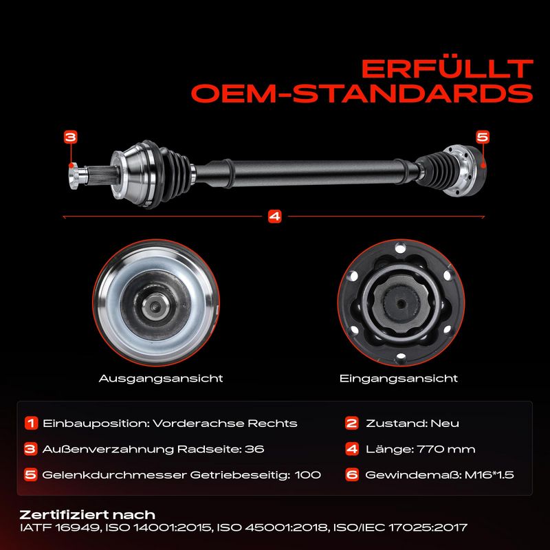 Frankberg 5481FB0010347 Drive Shaft