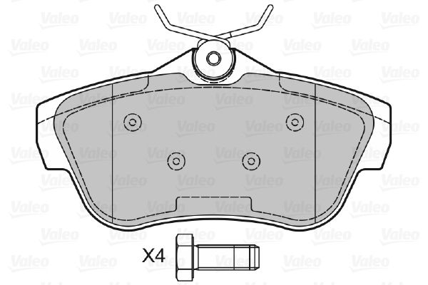 VALEO 601039 Brake Pad Set, disc brake