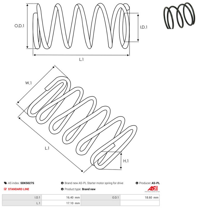 AS-PL SDK5027S Repair Kit, starter