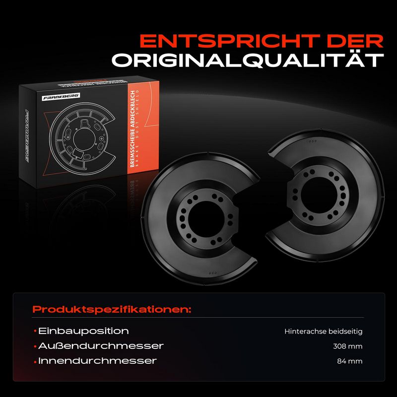 Frankberg 5481FB0032575 Splash Guard, brake disc
