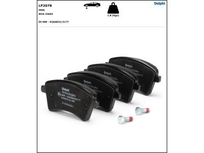 DELPHI LP2078 Brake Pad Set, disc brake