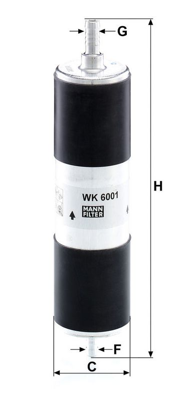 Kütusefilter, MANN-FILTER WK 6001