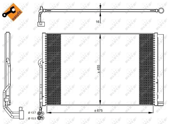 WILMINK GROUP kondenzátor, klíma WG2160584