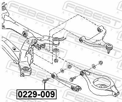 FEBEST 0229-009 Camber Correction Screw