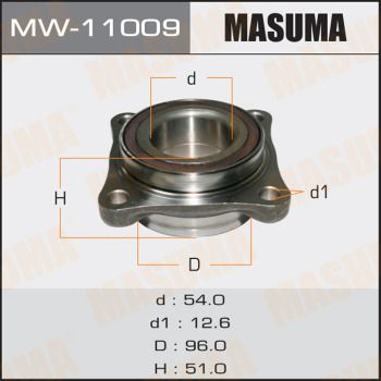 Комплект колісних підшипників, Masuma MW11009