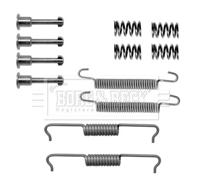 BORG & BECK tartozékkészlet, rögzítőfék pofa BBK6177