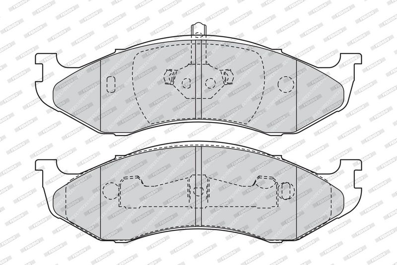 FERODO Plaquettes de frein à disque FDB1267