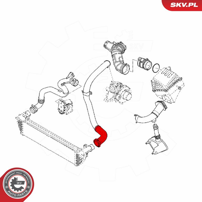 ESEN SKV 43SKV138 Charge Air Hose