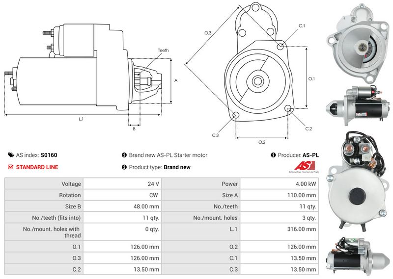 AS-PL S0160 Starter