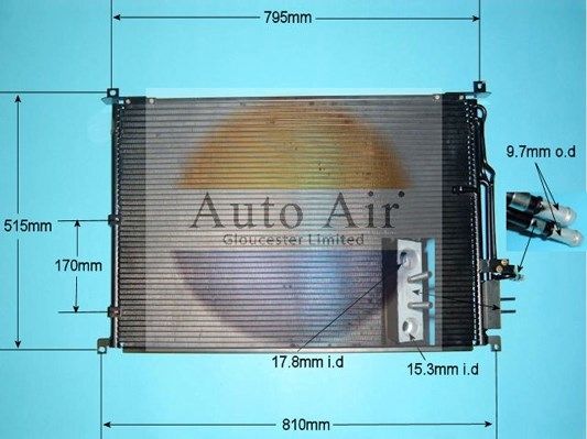 Auto Air Gloucester Condenser, air conditioning 16-9798